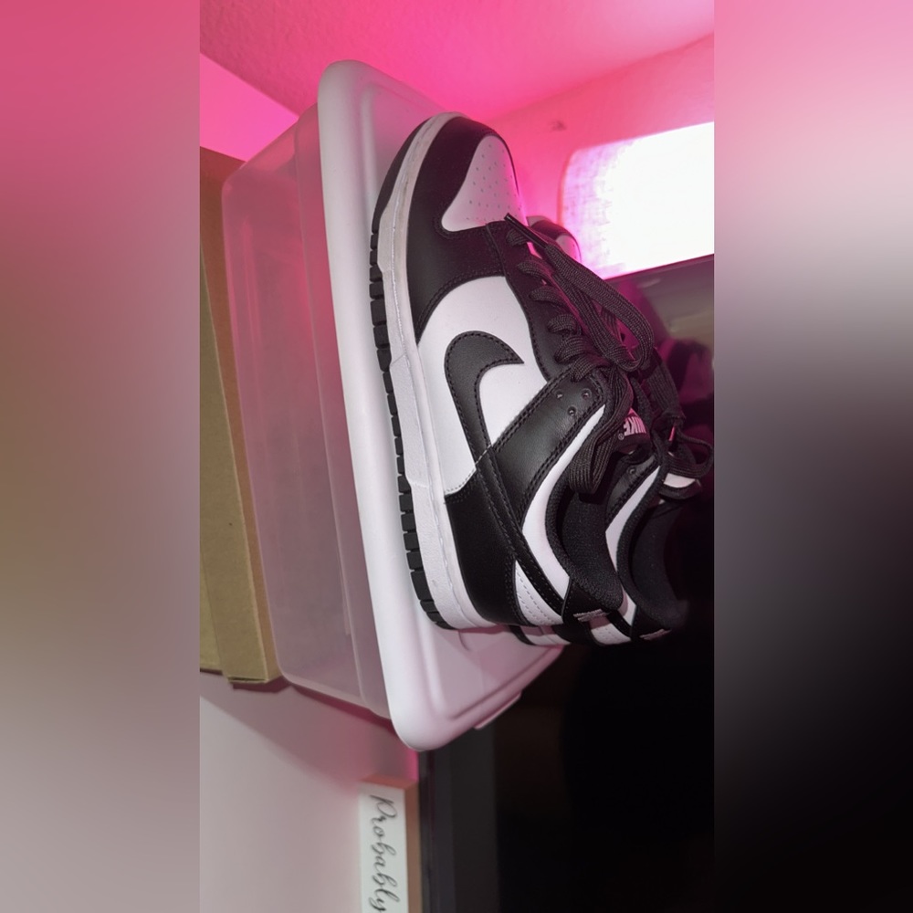 Women’s Nike Panda black and white low dunks